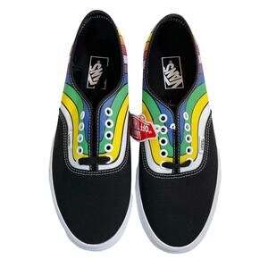 NWT VANS Authentic Sneaker Refract Rainbow Black Multi M10.5 W12 New VN0A2Z5IWN7